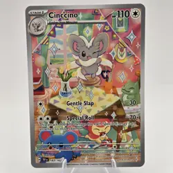 Pokemon TCG Cinccino SV-Temporal Forces 183/162 Illustration Rare Mint Condition - Image 1