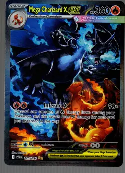 Mega Charizard X Ex - SIR - 125/094 Phantasmal Flames - LP - Pokemon TCG - Image 1