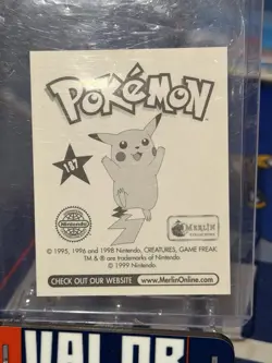 1999 Merlin Pokemon Gengar Sticker Topps - Image 2