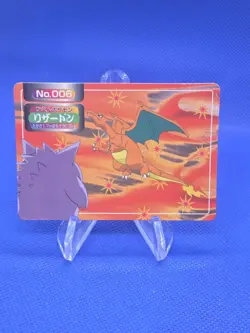 VTG 1997 Pokemon Topsun Charizard vs Gengar Battle #006 Green Back NM/LP - Image 1