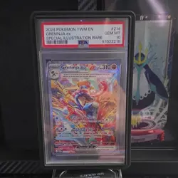 Pokemon TCG Greninja ex Sv06 Twilight Masquerade 214/167 Holo EX SIR PSA 10 - Image 1