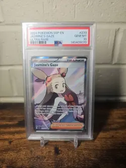 Pokemon TCG Jasmine's Gaze Full Art Holo Trainer Surging Sparks #233/191 PSA 10 - Image 1