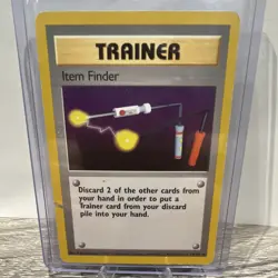 Wizards Item Finder 74/102 Base Set Regular Rare Trainer Pokemon TCG - Image 1