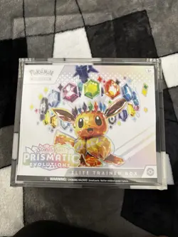 Pokemon Prismatic Evolutions Elite Trainer Box ETB New Sealed W/ Acrylic Case - Image 1