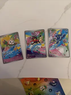 Pokemon 2026 First Partner Illustration Collection Series 1 Promos Set 43-45 NM - Image 2
