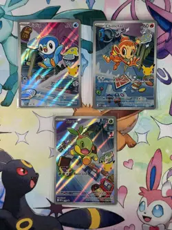 Pokemon TCG Chimchar Turtwig Piplup First Partner Illustration Collection Promos - Image 2