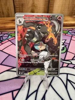 Team Rocket's Houndoom 191/182 Destined Rivals Rare Stage 1 HP 130 Holo Pokemon - Image 1