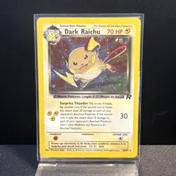 Vintage Pokemon Dark Raichu 83/82 Team Rocket Secret Rare Holo - Image 1
