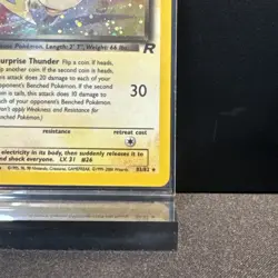 Vintage Pokemon Dark Raichu 83/82 Team Rocket Secret Rare Holo - Image 4
