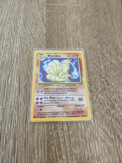 Ninetales Base Set 12/102 Pokemon: Base Set Unlimited Holo Rare - Near Mint - Image 1