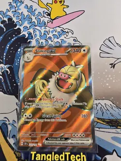 Pokemon Slaking ex 227/191 Surging Sparks SSP Ultra Rare Near Mint - Image 1