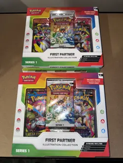 2x Pokemon TCG First Partner Illustration Collection - Series 1 - Image 1