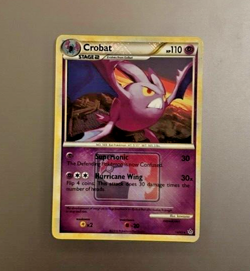 Crobat 14/95 HGSS Unleashed League Promo crosshatch Pokemon TCG - Image 1