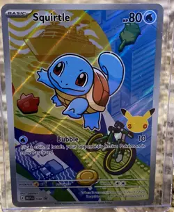 First Partner Illustration Squirtle Promo Full Art Holo 037 Pokemon TCG - Image 1