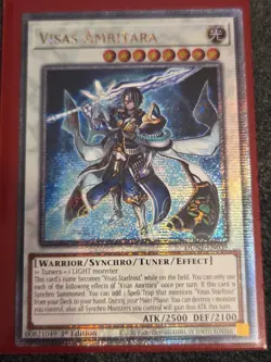 Yugioh Visas Amritara DUNE-EN039 Quarter Century Secret Rare 1st Edition NM - Image 1