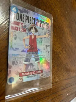 One Piece Monkey D. Luffy US Voyage College Basketball Promo Card (Sealed) - Image 4