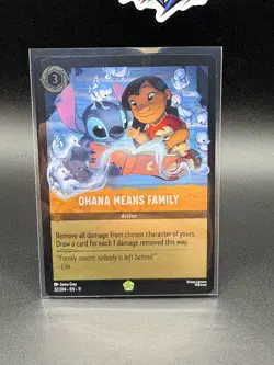 Disney Lorcana Ohana Means Family 32/204 Winterspell FOIL Legendary NM TCG - Image 1