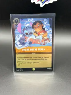 Disney Lorcana Ohana Means Family 32/204 Winterspell FOIL Legendary NM TCG - Image 4