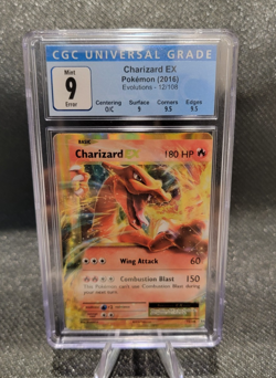 2016 Pokemon Card XY Evolutions Charizard EX Holo 12/108 CGC 9 MISCUT ERROR - Image 1