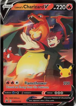 Lance's Charizard V Promo SWSH: Sword & Shield Promo Cards SWSH133 NM Holofoil - Image 1