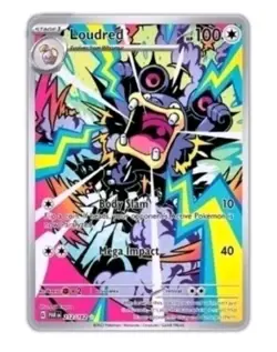 Pokemon TCG Loudred Holo Ultra Rare Card 212/182 Sv04: Paradox Rift Illustrator - Image 1