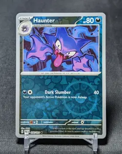 Haunter Common Reverse Holo Darkness 2024 PALDEAN FATES Pokemon TCG Card 056/091 - Image 1