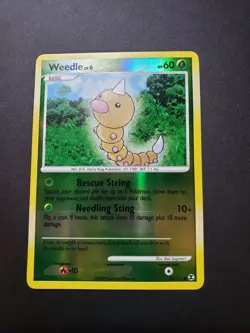Weedle 86/111 Reverse Holo Common Platinum Rising Rivals Pokemon Card - Image 1