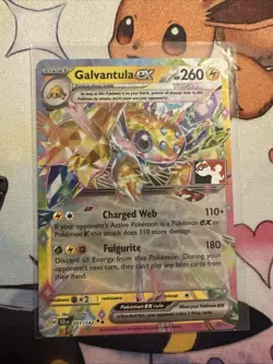 Galvantula ex Pokemon Prize Pack Series 6 Promo Pokemon Card NM/LP Stamp - Image 1