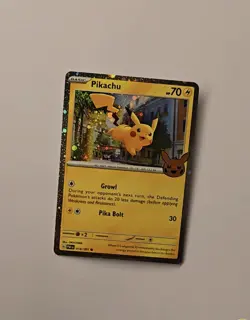 Pikachu 018/091 Cosmos Holo Trick or Trade 2024 Pokemon Card 😍✨ - Image 3