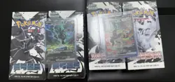 Korea Pokemon Card Hit Zekrom+ Reshiram And 4 Booster Sealed Boxes. - Image 1