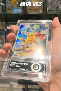 2025 Pokemon Cards CHN. Metal Label Pikachu 004/SV-P PCG 10 PRISTINE - Image 2
