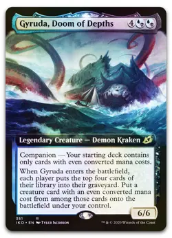 Gyruda, Doom of Depths (Extended Art) #351 (Foil) (NM) Ikoria IKO Magic MTG - Image 1
