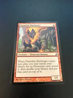1x Flamekin Harbinger SP Lorwyn LRW Magic MTG - Image 1