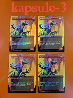 4x Scytheclaw Raptor | FOIL Borderless | Lost Caverns of Ixalan | MTG Magic - Image 1