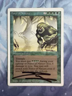 Force of Nature - 4th Edition - Magic the Gathering - Signed - Douglas Shuler - Image 1