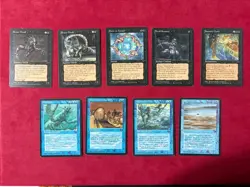 Fallen Empires Black And Blue HP Lot Magic The Gathering MTG Classic Vintage - Image 1