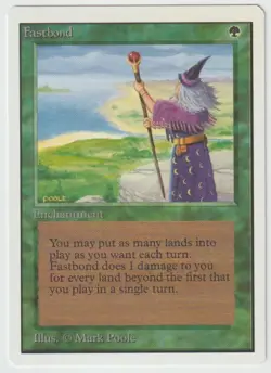 MAGIC THE GATHERING FASTBOND UNLIMITED EDITION MINT/NEAR MINT - Image 1