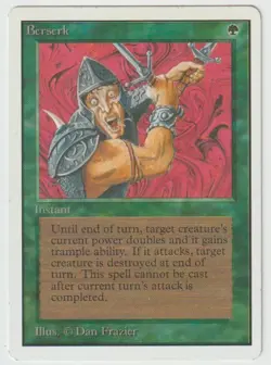 MAGIC THE GATHERING BERSERK UNLIMITED EDITION LIGHTLY PLAYED - Image 1