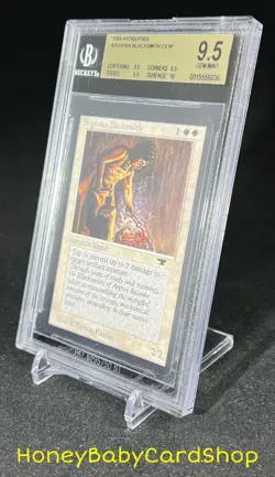 MTG Antiquities 1994 Argivian Blacksmith BGS 9.5Q+ (TRUE QUAD+) G.MINT Pop1 of 9 - Image 3
