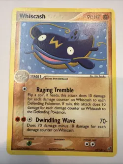 Pokemon EX Deoxys 28/107 Rare Card - Whiscash - Image 1