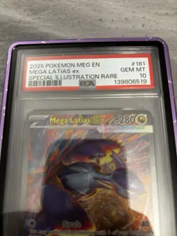Pokemon 2025 Mega Latias ex 181/132 SIR Mega Evolution English GEM MINT PSA 10 - Image 2