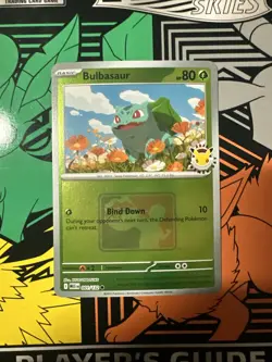 Pokemon 30th Anniversary Bulbasaur Stamped Card 001/132 2026 League Promo D20 - Image 1