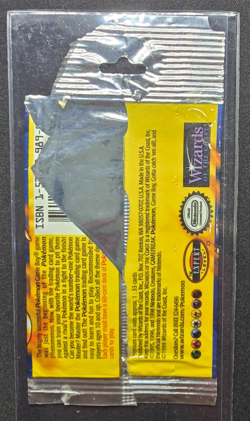 Pokemon Base Set 1999 EMPTY Booster Pack Charizard Art Long Crimp - Image 2