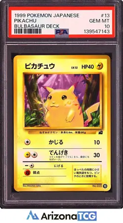 Pokemon 1999 Pikachu 13 Bulbasaur Deck Japanese GEM MINT PSA 10 - Image 1