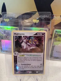 Pokemon TCG Ex Ruby & Sapphire Mightyena Holo Rare 10/109 LP - Image 3