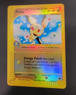 Pokemon TCG Pichu 22/165 Rare REVERSE HOLO Expedition SEE PHOTOS LP/NM - Image 2