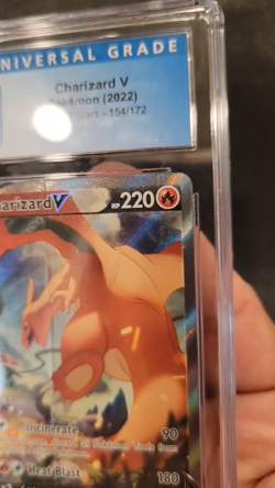 DOUBLE ERROR PINCHED Charizard V 154/172 Full Alt Pokemon TCG Brilliant Stars - Image 2