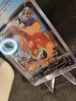 DOUBLE ERROR PINCHED Charizard V 154/172 Full Alt Pokemon TCG Brilliant Stars - Image 5