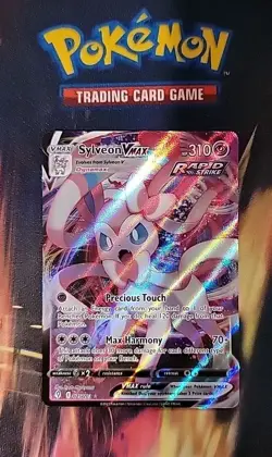 Sylveon VMAX ULTRA RARE card 075/203 Sword & Shield Evolving Skies 2021 Pokemon - Image 1
