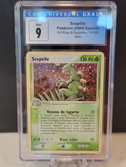 PSA 9 Sceptile **SPANISH** 11/109 Ruby and Sapphire Holo Pokemon TCG - Image 1